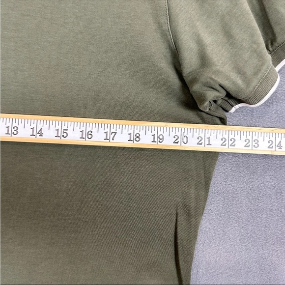 Ted Baker Polo Shirt 6 Olive Cotton Blend - Picture 6 of 9